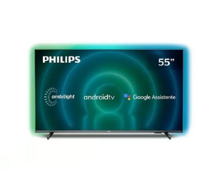 Smart TV Philips 55″ Ambilight 4K UHD LED Android TV 60Hz 55PUG7906/78