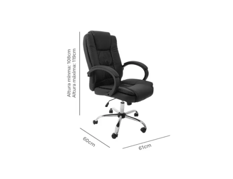 Cadeira de Escritório Presidente – Giratória PRE-002 Otello