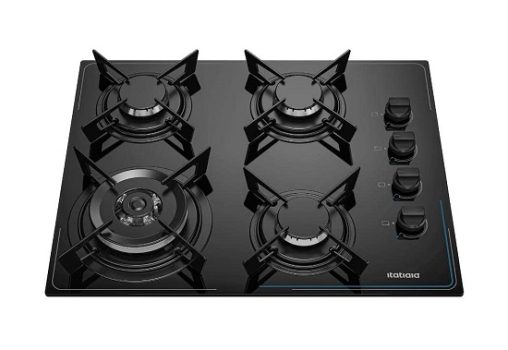 Cooktop Midi Pop Art 4 bocas Tripla Chama – Preto