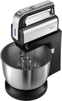 Batedeira Planetária Silver Blend Elgin Preta Com Sistema Orbital de Autogiro da Tigela 500W 127V