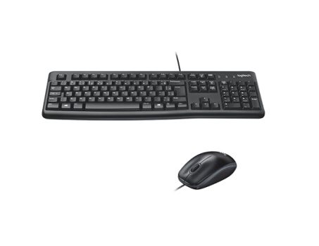 Combo Teclado e Mouse com fio USB Logitech MK120 com Design Confortável, Durável e Resistente à Respingos e Layout ABNT2