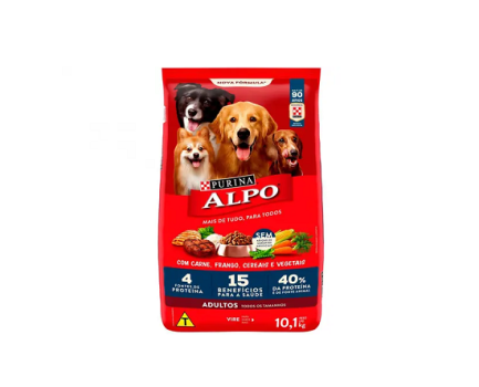 Ração para Cachorro Alpo Receitas Caseiras Adulto – Carne Grelhada com Vegetais 10,1kg