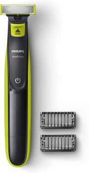 Aparador e raspador de barba, OneBlade QP2521/10, Bivolt, com 2 pentes