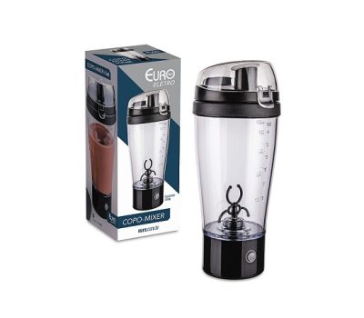 Mixer Shake à Pilha com Copo,MIX6552-PT, Euro Home