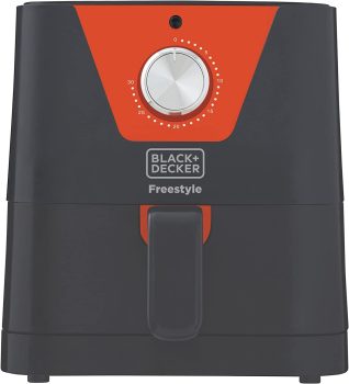 Black+Decker Fritadeira elétrica sem óleo mais prática e compacta 700W 220V AFM2, AFM2-B2