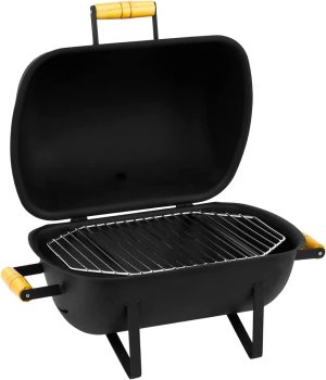 Churrasqueira Portátil Móvel Pro Tork Texas Usa Grill Mini Bafo Camping + Grelha