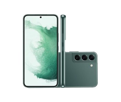 Smartphone Samsung Galaxy S22 5G Verde 128GB, 8GB RAM, Tela Infinita de 6.1”, Câmera Traseira Tripla, Android 12 e Processador Snapdragon 8 Gen 1