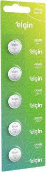 Elgin CR2032, Bateria de Litio 3V, Blister com 5 Baterias