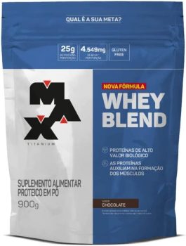 Whey Blend (900G) – Sabor Chocolate, Max Titanium