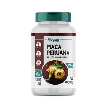 Maca Peruana Pura Original 500mg 120 Comprimidos Vegano Nutralin