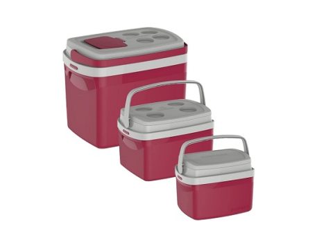 Combo Caixa Térmica Tropical 32L/12L/5L, Soprano, 0700, Vermelha, Grande