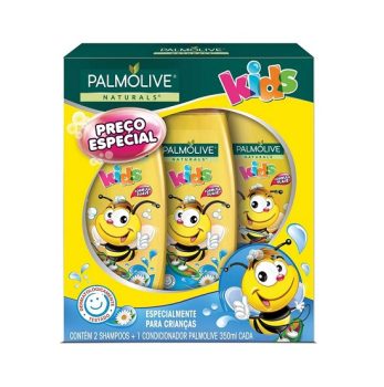 Shampoo e Condicionador Palmolive Naturals Kids Todo Tipo de Cabelo 350ml Promo Leve 2 Shampoos + 1 Condicionador