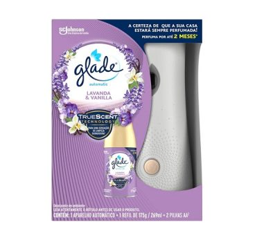 Desodorizador Glade Automatic Spray Aparelho + Refil Lavanda & Baunilha 269ml