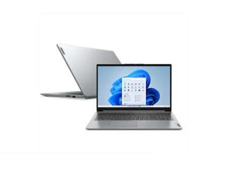 Notebook Lenovo Ultrafino IdeaPad 1 R3-73200U 8GB 256GB SSD Windows 11 15.6″ 82X50000BR Cinza