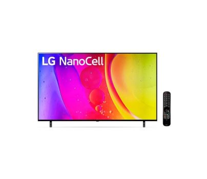 Smart TV 55” LG 4K NanoCell 55NANO80 2022 Inteligência Artificial AI ThinQ Smart Magic Google Alexa Preto