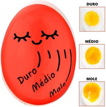Temporizador Termômetro Timer Ovo Cozido Egg Mole Médio Duro