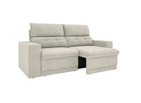 Sofá Retrátil Reclinável 3 Lugares Velosuede