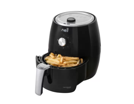 Fritadeira Elétrica sem Óleo/Air Fryer Nell Smart – Preta 2,4L com Timer