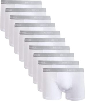 Legacy correction Hering Masc, Cuecas Boxer Masculino, Branco (White), XXG Paquete De 10