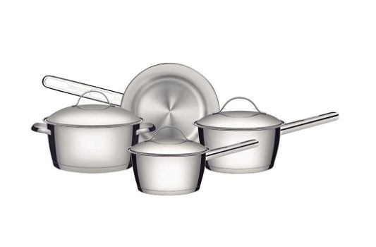 Jogo de Panelas com Fundo Triplo 4 Peça Tramontina Inox