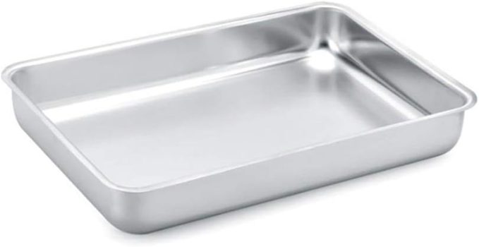 Assadeira 33x22x5,5cm em alumínio polido Panelux