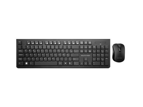 Combo Teclado e Mouse Sem Fio Multimídia USB Preto Multi – TC212