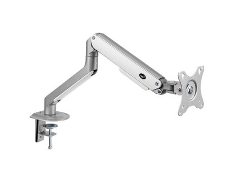 Suporte Multiarticulado de Mesa com Moderno Sistema de Molas para Monitores de 17″a 35″até 9Kg Cinza Claro- F82LG ELG