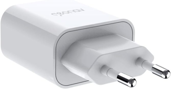 Geonav Carregador Universal Ultra Rápido Duo, 1 X USB-C Power Delivery 20W, 1 X USB Quick Charge 18W, CH20PDQC, Branco