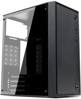 Gabinete Gamer TGT G260F, Mid-Tower, Lateral de Vidro, Com 1 Fan, Preto, TGT-G260F-BK01