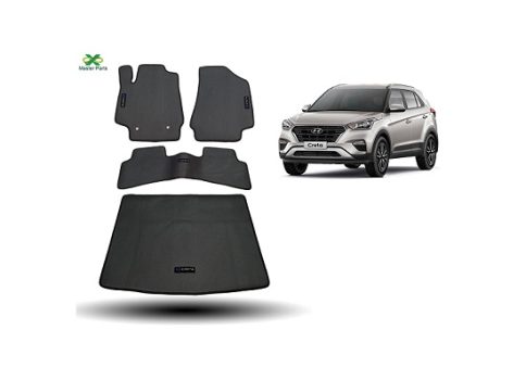 Tapete Borracha Creta Com Traseiro Interiço E Porta-malas