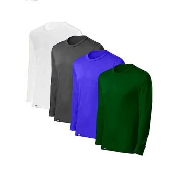 Kit com 04 Camisetas Proteção UV Masculina UV50+ Secagem Rápida Cores