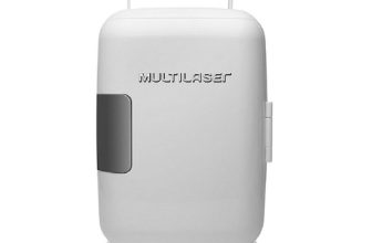 Mini Geladeira Multilaser 4L 12V 110V Capacidade 6 Latas 350ML Com Cabo DC Sem Cabo AC Branca Tv009