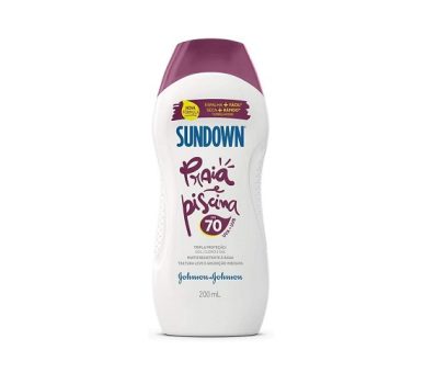 Sundown Protetor Solar Corpo e Rosto Praia e Piscina FPS 70, 200ml