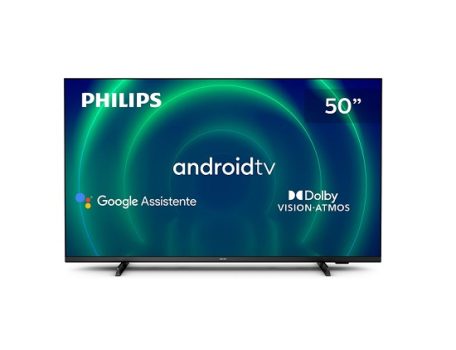 PHILIPS Android TV 50″ 4K 50PUG7406/78, Google Assistant Built-in, Comando de Voz, Dolby Vision/Atmos, VRR/ALLM, Bluetooth 5.0