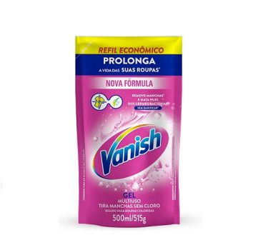 Tira Manchas em Gel Vanish Multiuso 500ml Refil Econômico para roupas coloridas