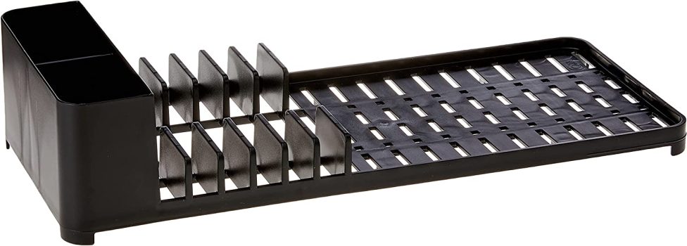 Escorredor de Louças, Brinox Metalúrgica LTDA, Single, 41,7 X 16,9 X 9 cm, Preto, Coza