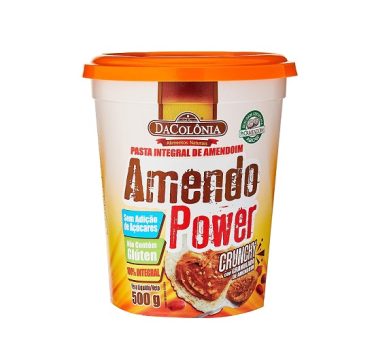 Amendopower Pasta Amendoim Crunchy Granulado Zero 500G