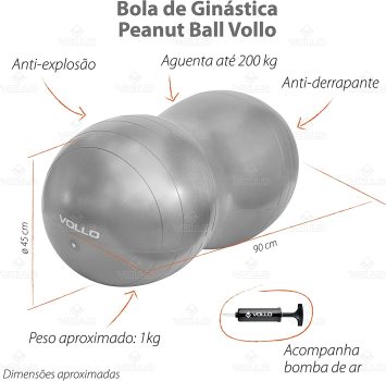 Bola de Ginástica 45 cm Vollo Sports