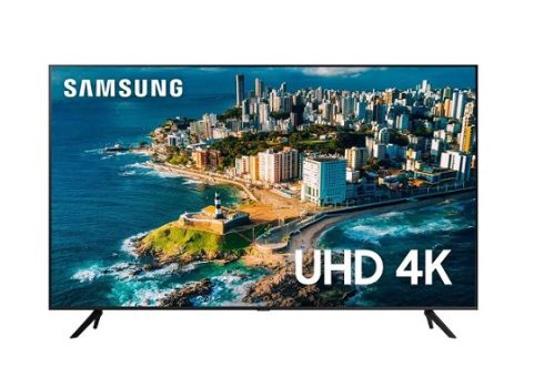 Smart Tv Crystal 43” 43cu7700 Uhd 4k Preta Samsung Bivolt