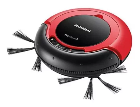 Robô aspirador e passa pano Mondial Fast Clean RB-01 vermelho e preto 127V/220V
