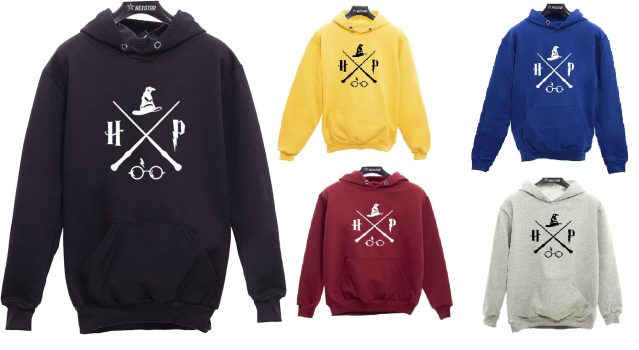 Moletom Canguru Unissex Harry Potter Magia Bruxo Varinhas X