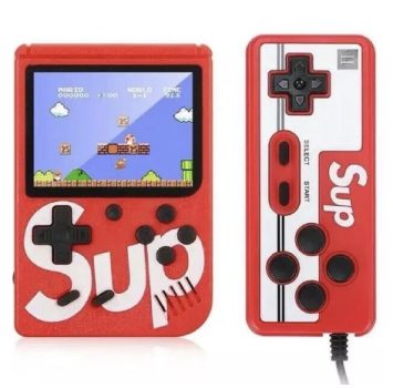 Mini Video Game Portátil Sup C/ 400 jogos + 1 Controle para 2 jogadores