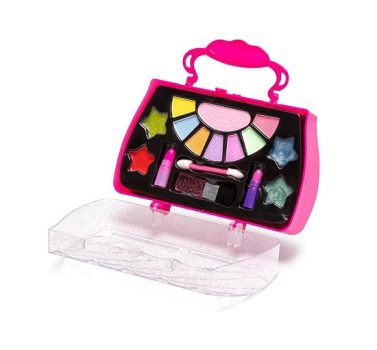 Make Brinq, Polibrinq, Maleta Com Sombra, Batom e Gloss, Rosa