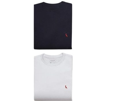 Kit 2 Camisetas Brasa Pica-pau Bordado Reserva