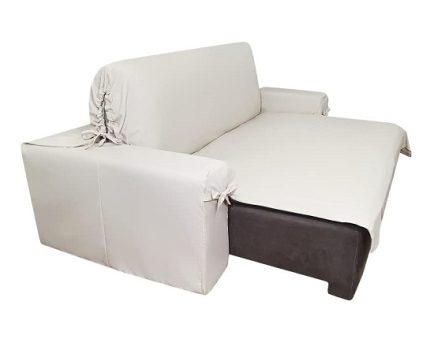 Capa p/Sofá Retrátil e Reclinável em Tecido Gorgurão – Veste Sofás de 1,96m até 2,35m