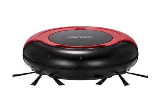 Aspirador de Pó Robô Mars Varre + Aspira + Passa Pano Bivolt com 30W e Bateria Recarregável, Vermelho/Preto Multilaser