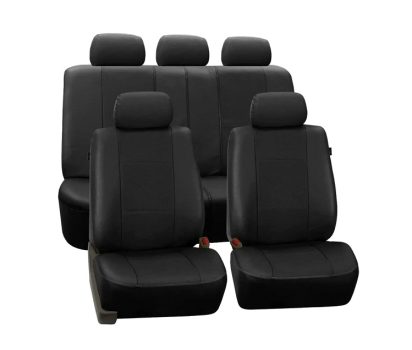 Jogo de Capa Banco Carro Universal em Couro Automotivo (Preto)