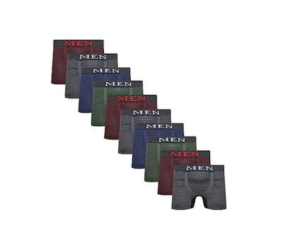 Kit 10 Cuecas Boxer Microfibra Men Sem costura