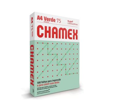 Papel Chamex A4 75g Colors 500 Folhas Verde