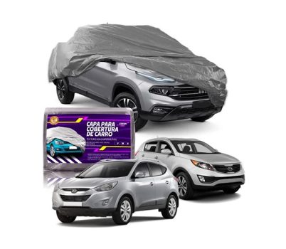 Capa Protetora para Cobrir Carro Veículo SUVs Proteção Uv Forrada Impermeável – Tamanho G | Etacart